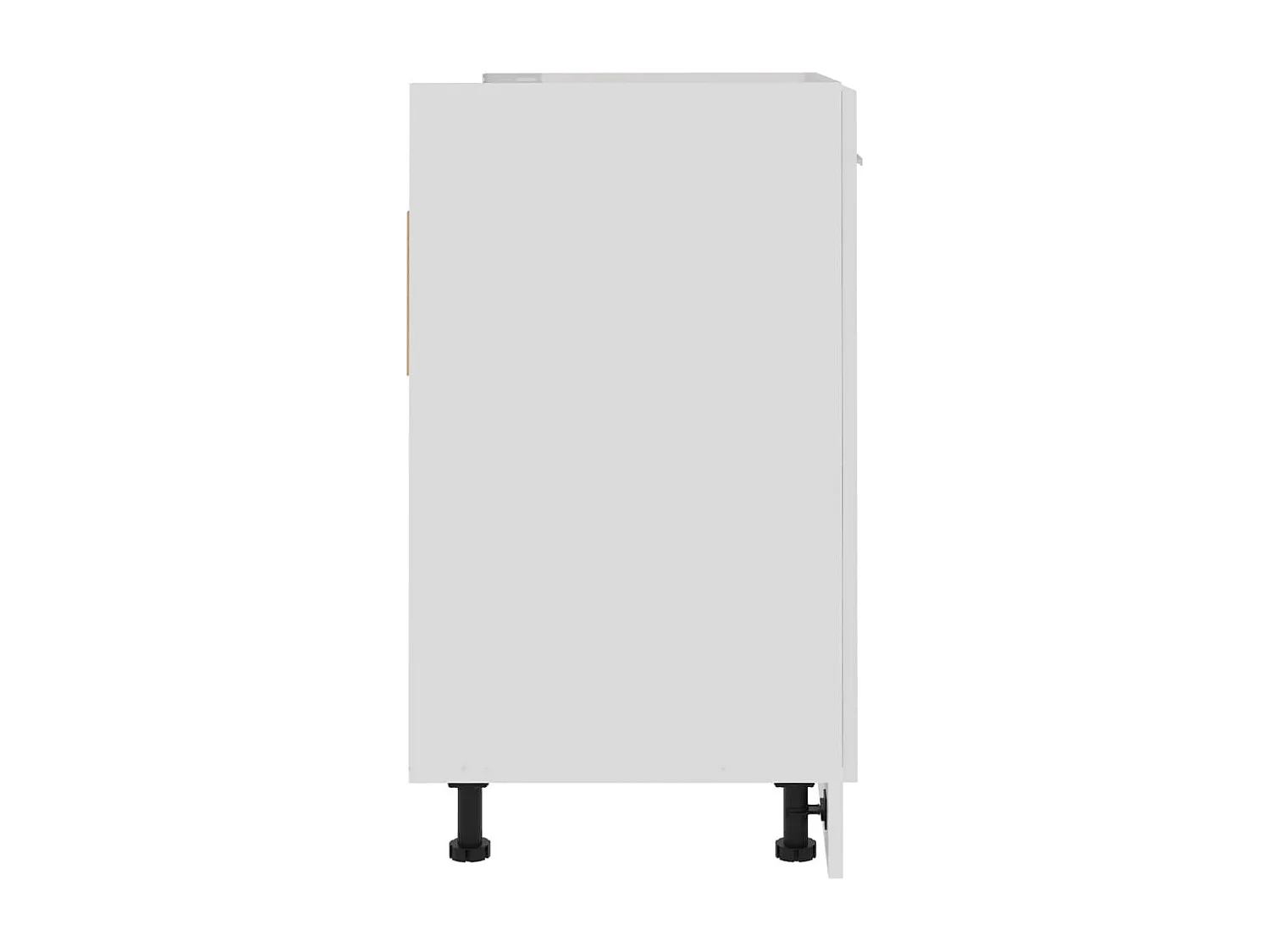 Armoire de plancher d'évier Blanc brillant Bois d’ingénierie