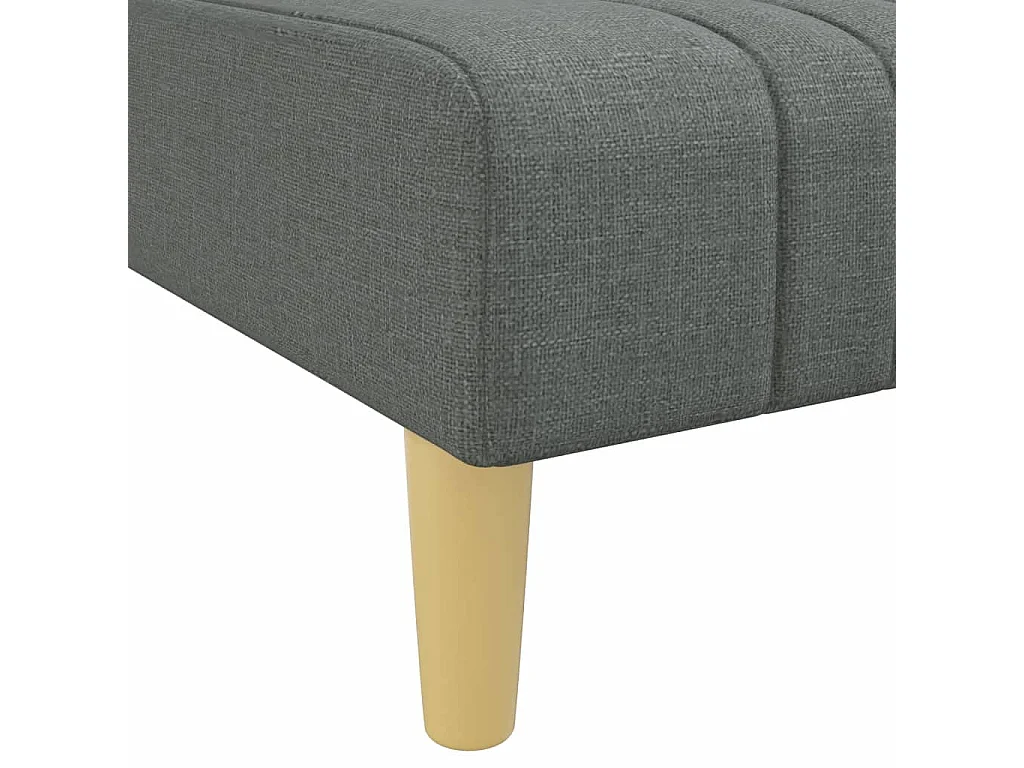 Sillón de tela gris oscuro