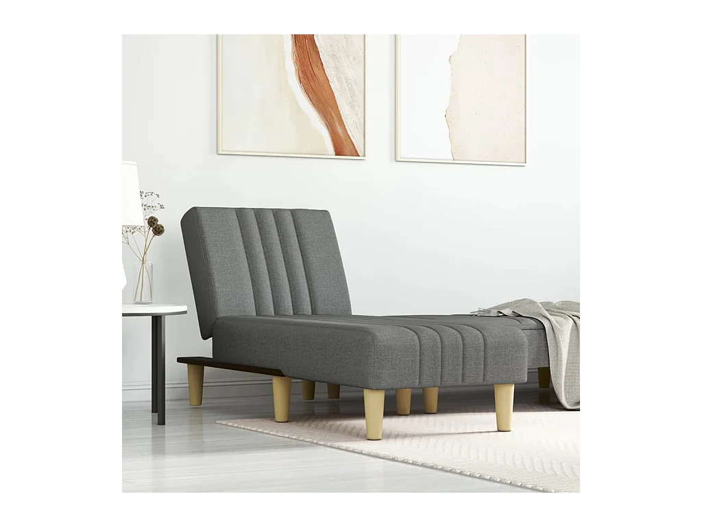 Donkergrijze stoffen fauteuil