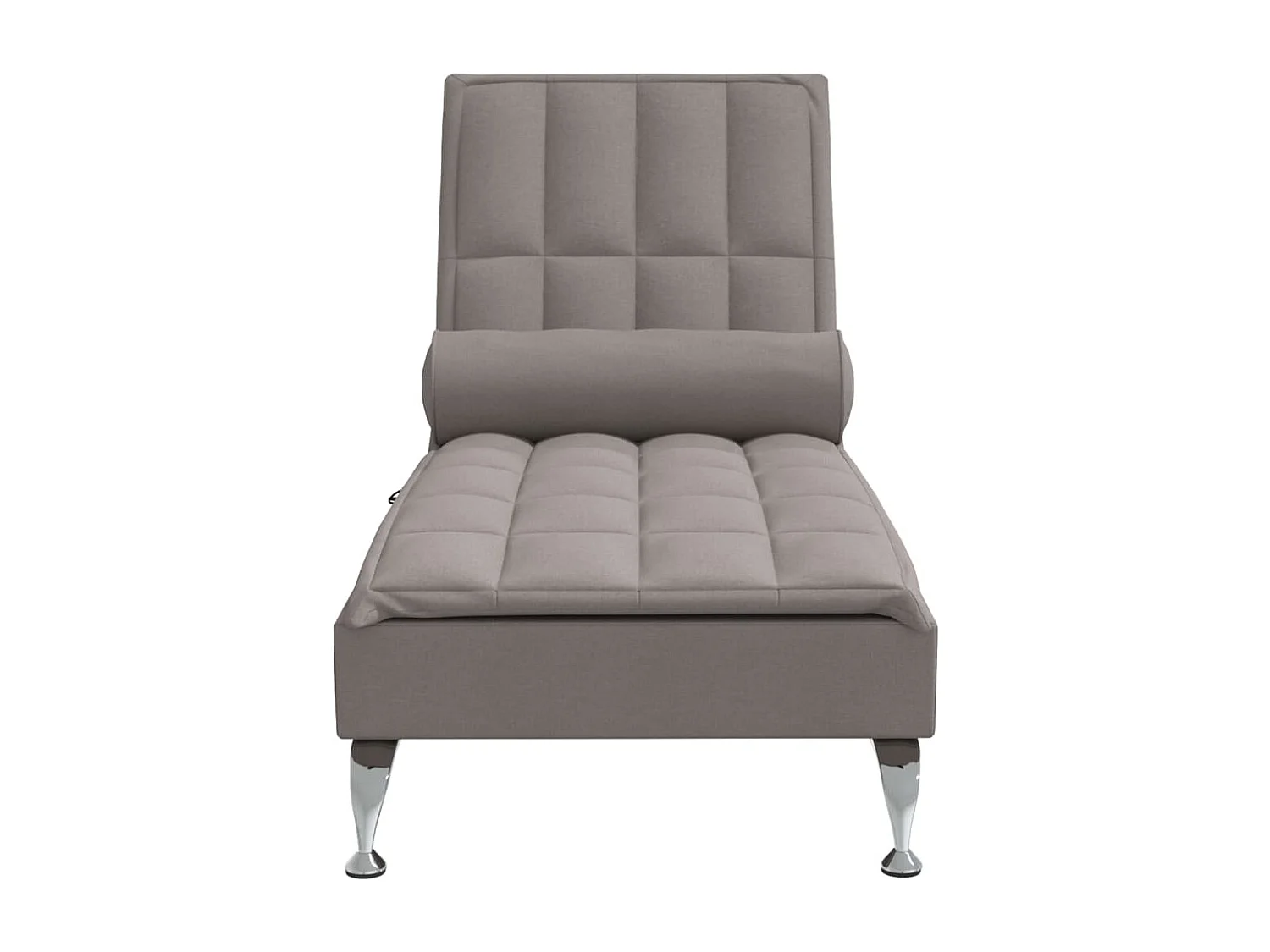 Poltrona de massagem com almofada em tecido cinza