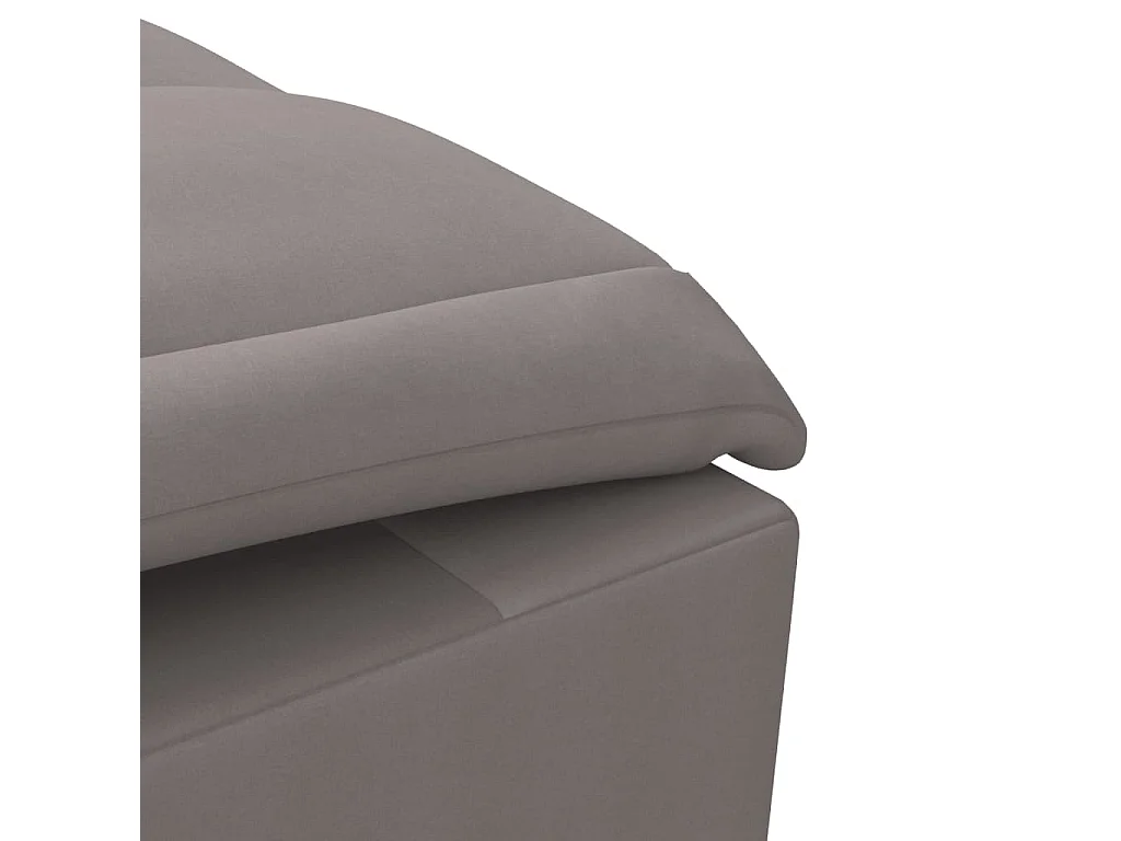 Poltrona massaggiante con cuscino in tessuto tortora