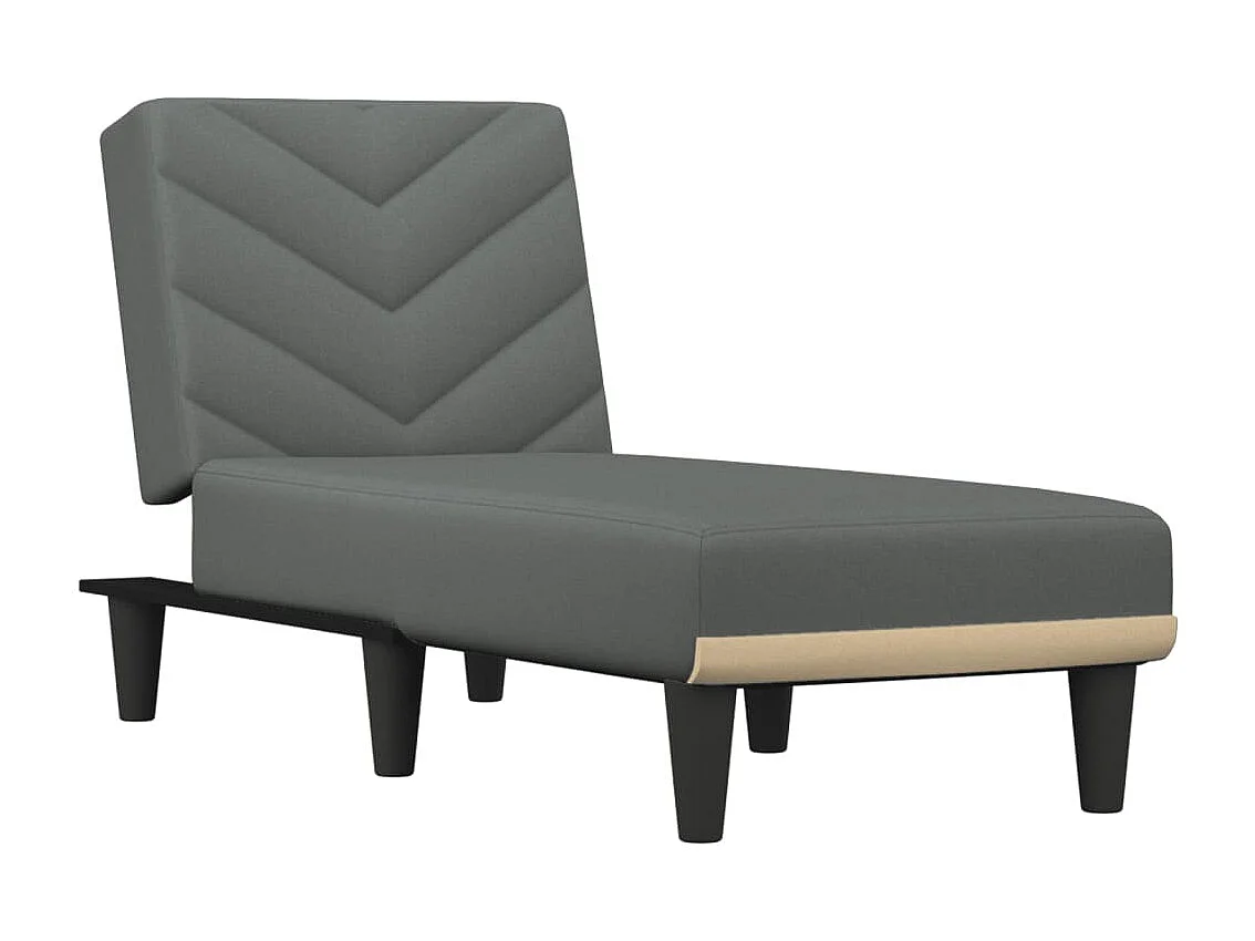 Sillón de tela gris oscuro