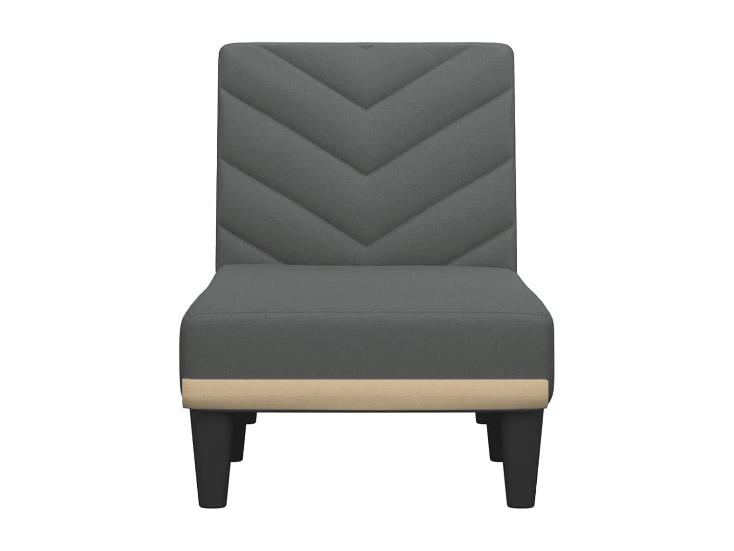 Sillón de tela gris oscuro