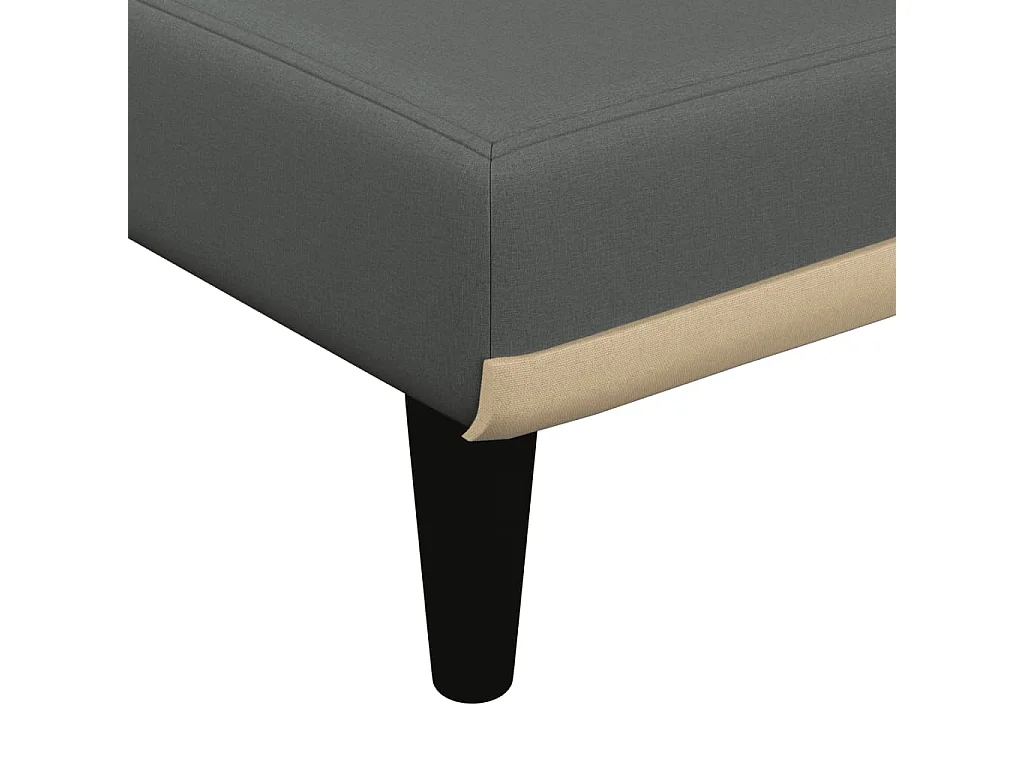 Sillón de tela gris oscuro