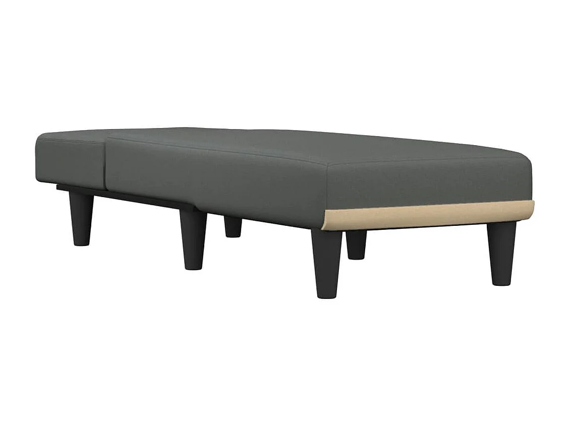 Poltrona lounge in tessuto grigio scuro