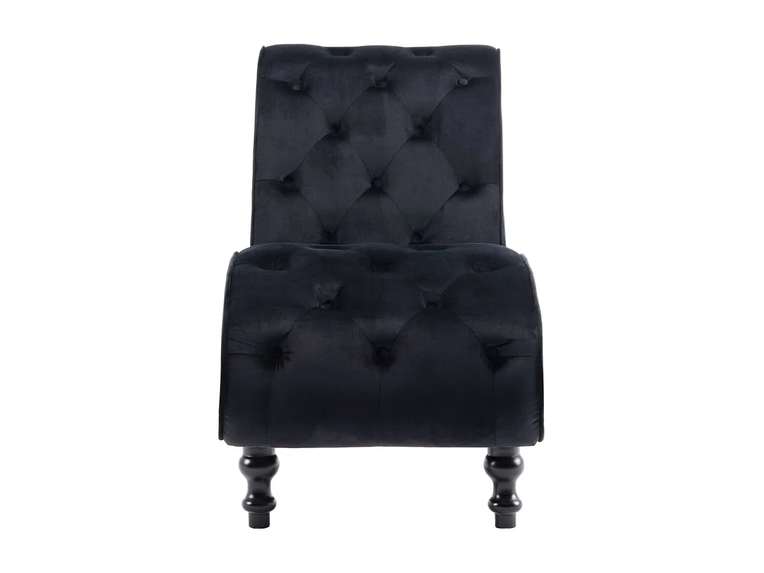 Chaise longue Noir Velours