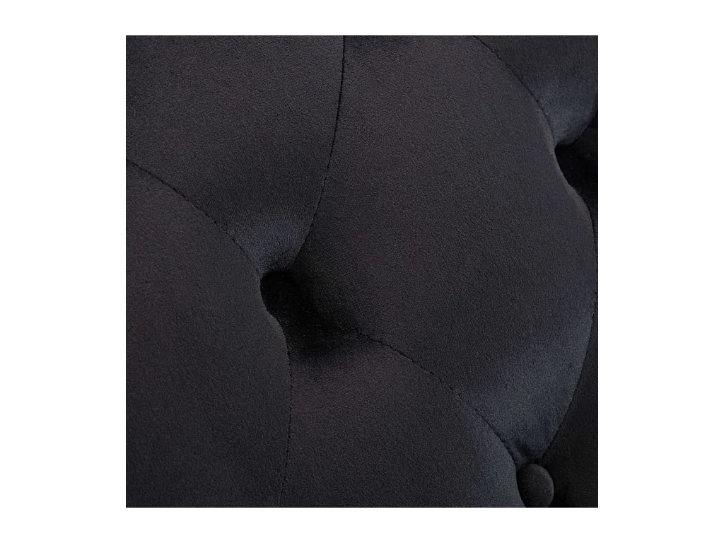 Chaise longue Noir Velours