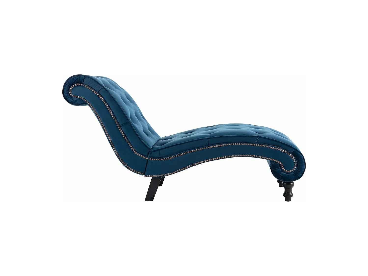 Sillón de terciopelo azul
