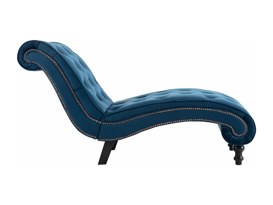 Sillón de terciopelo azul