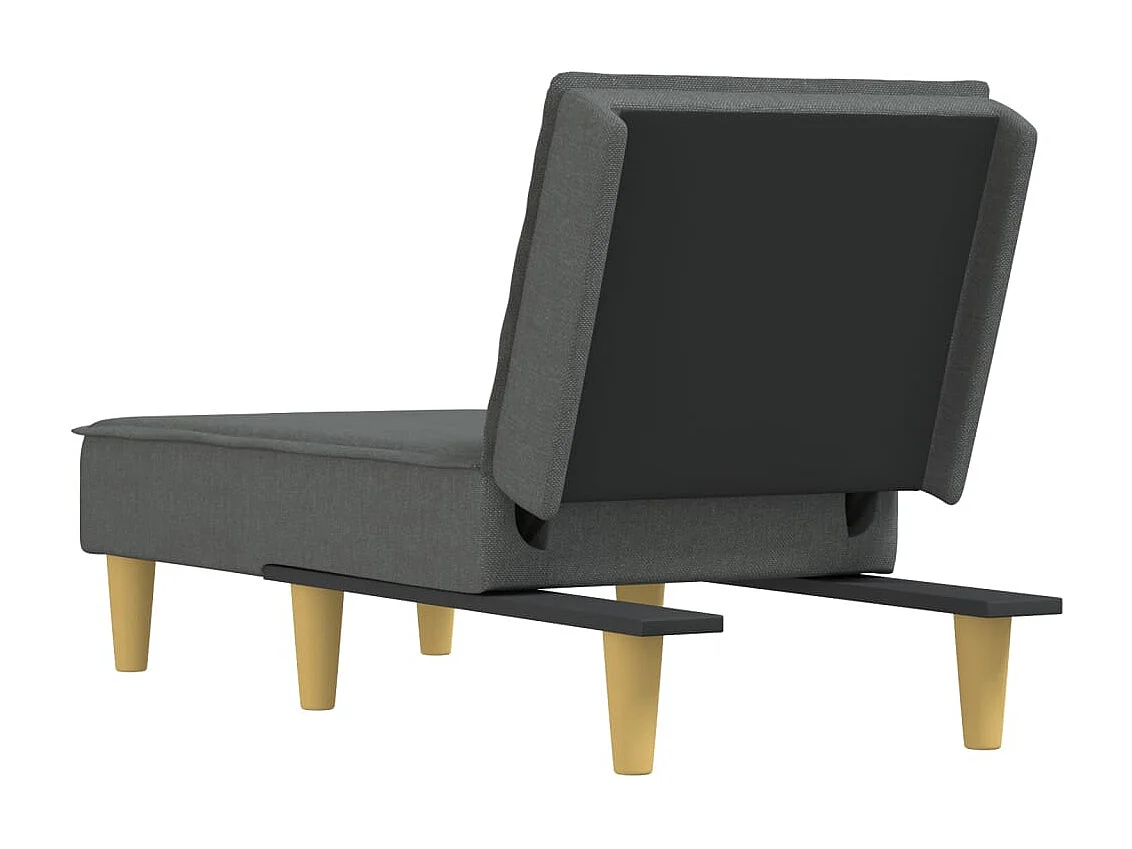 Sillón de tela gris oscuro