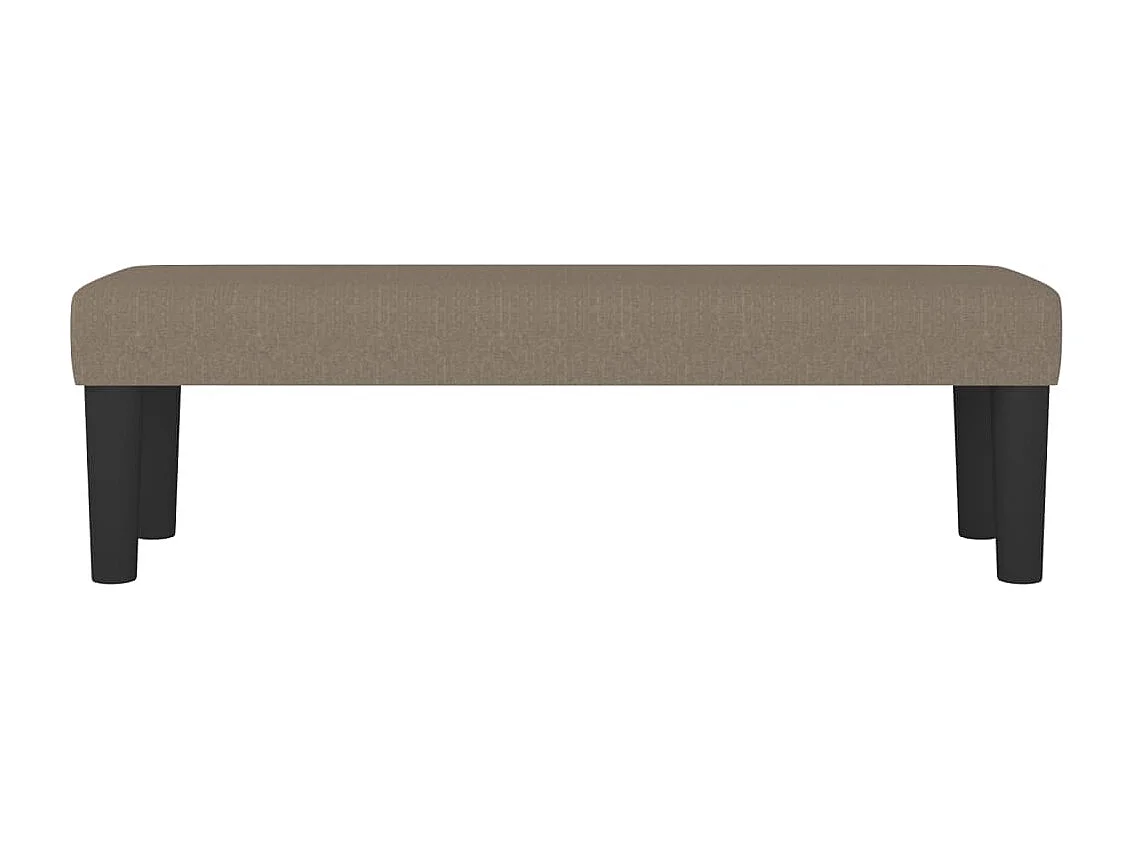 Banc Taupe 100x30x30 cm Tissu