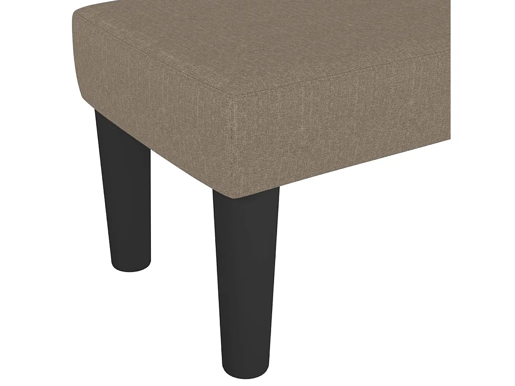 Banc Taupe 100x30x30 cm Tissu