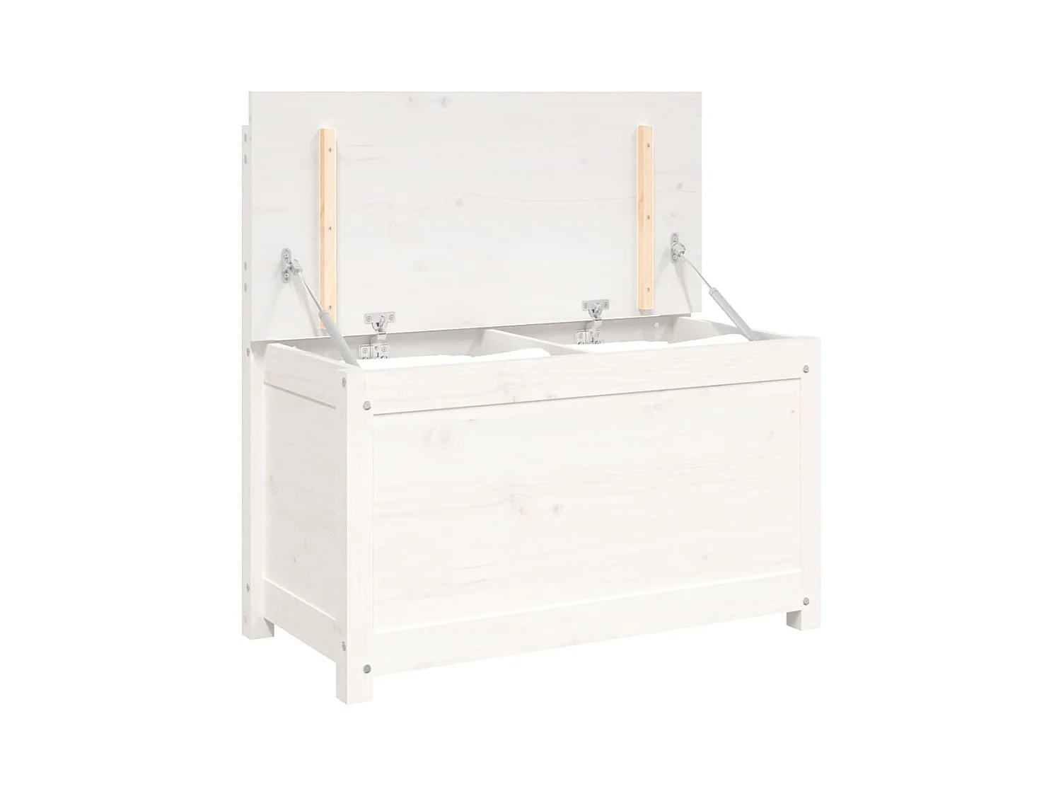 Banco Blanco 80x41x77 cm Madera maciza de pino