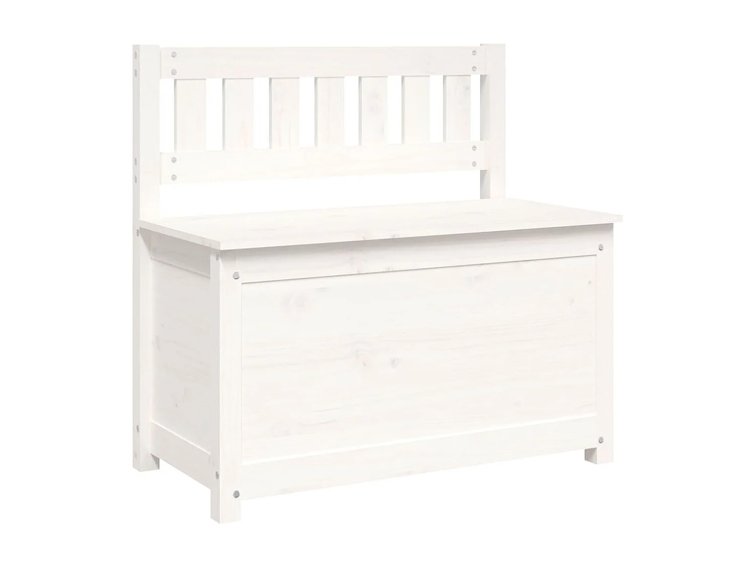 Banco Blanco 80x41x77 cm Madera maciza de pino