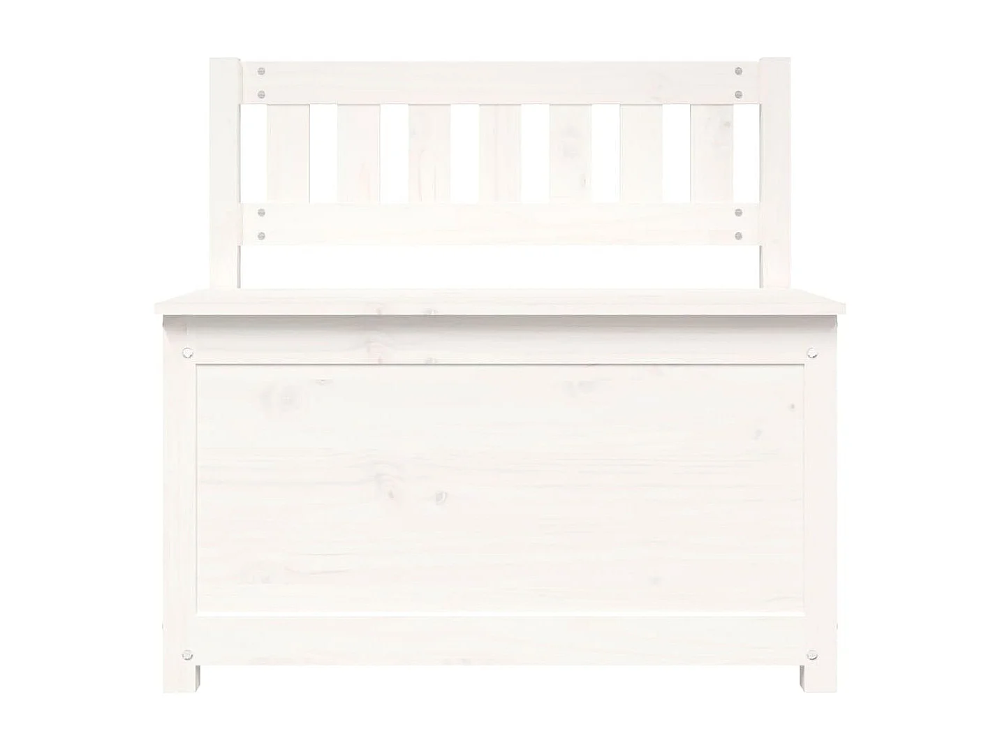 Banc Blanc 80x41x77 cm Bois de pin massif