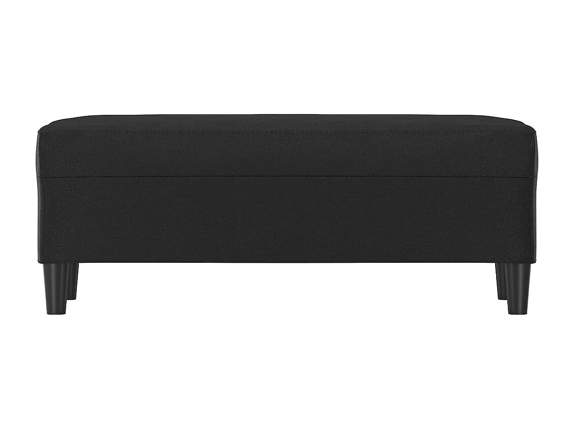 Panca Nera 100x35x41 cm Ecopelle