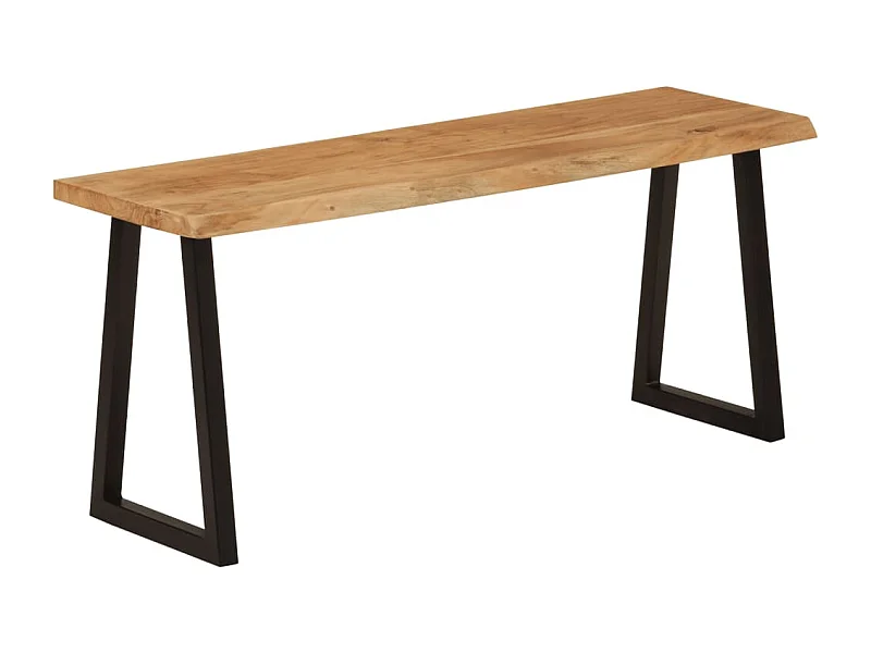 Banc avec bord vivant 105 cm bois d'acacia massif