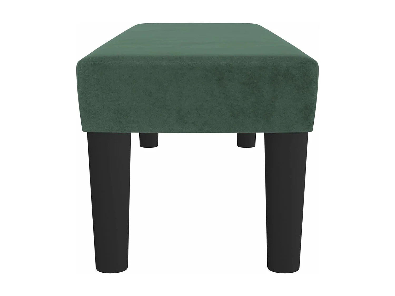 Banc Vert foncé 100x30x30 cm Velours