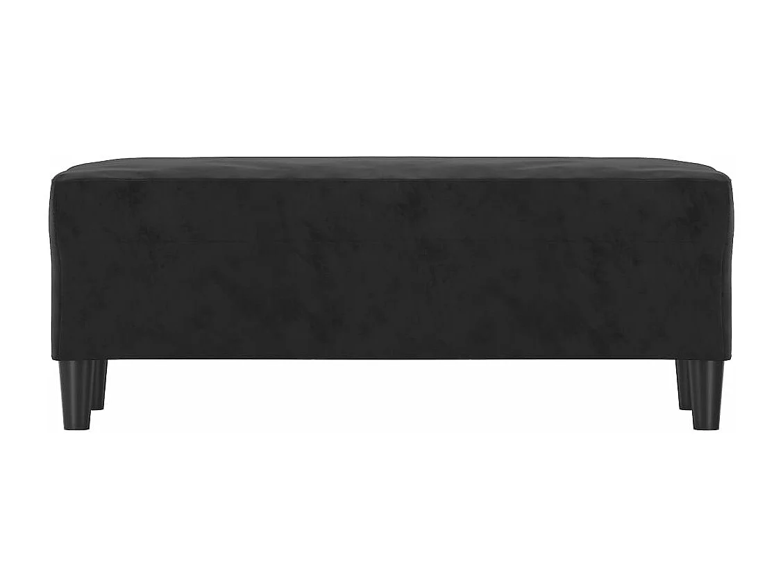 Banc Noir 100x35x41 cm Velours