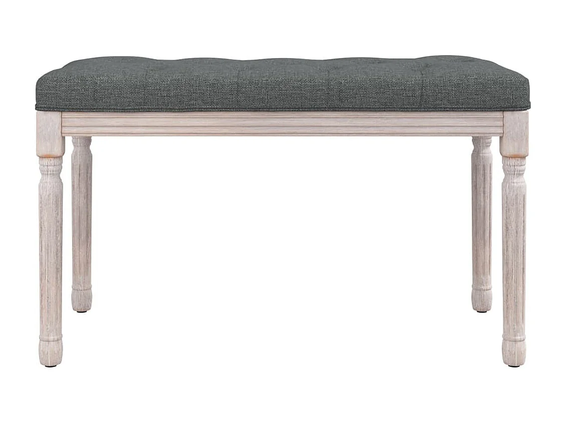 Bank Donkergrijs 80x40x49 cm Stof