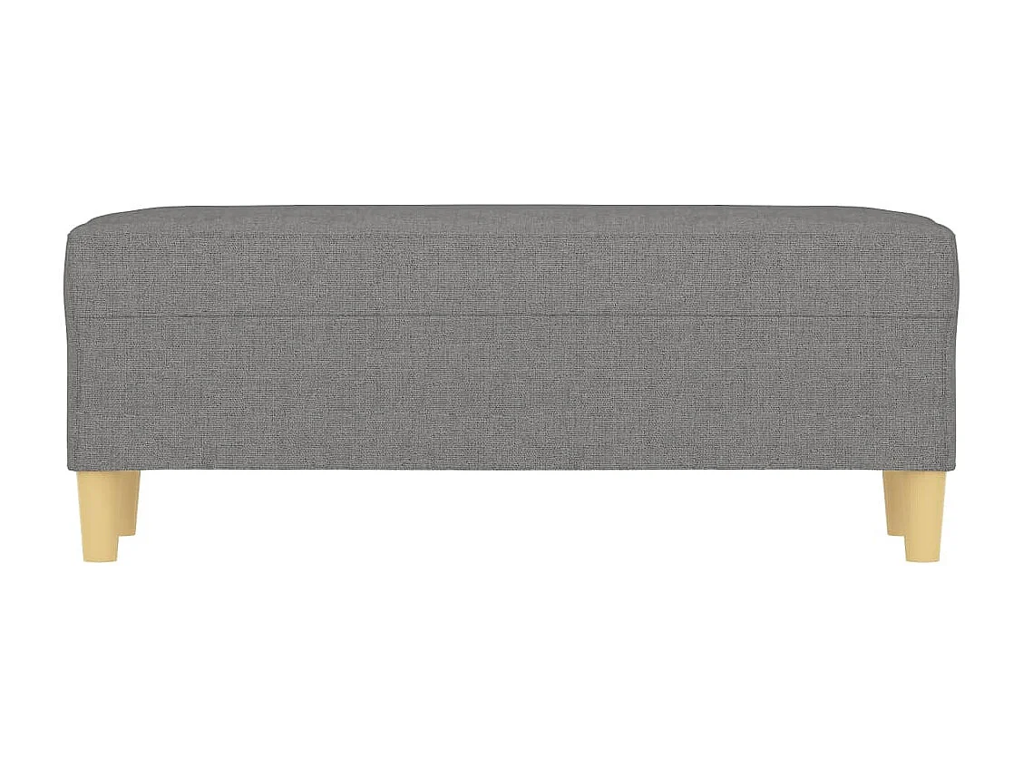 Bank Dunkelgrau 100x35x41 cm Stoff