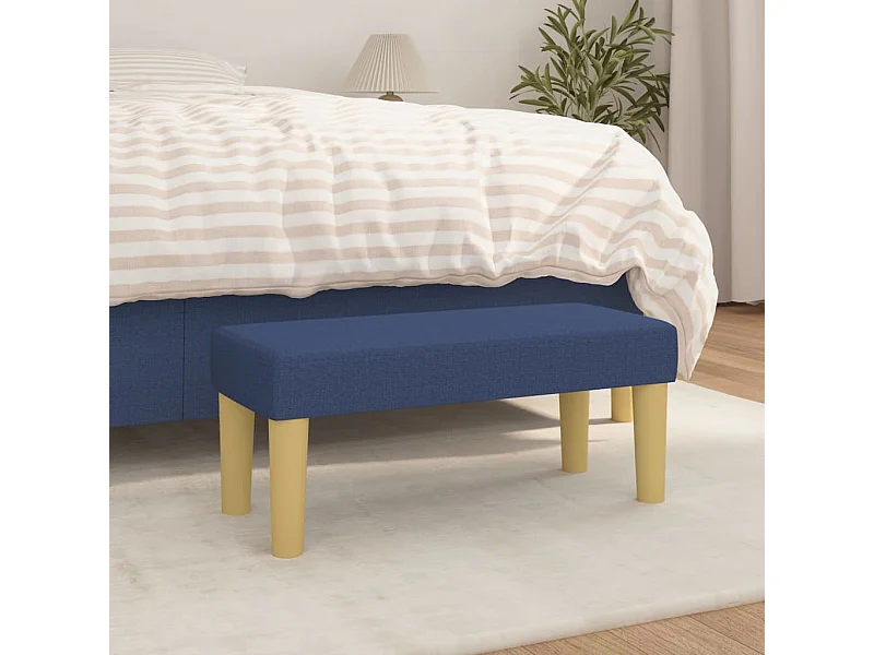 Panchina Blu 70x30x30 cm Tessuto