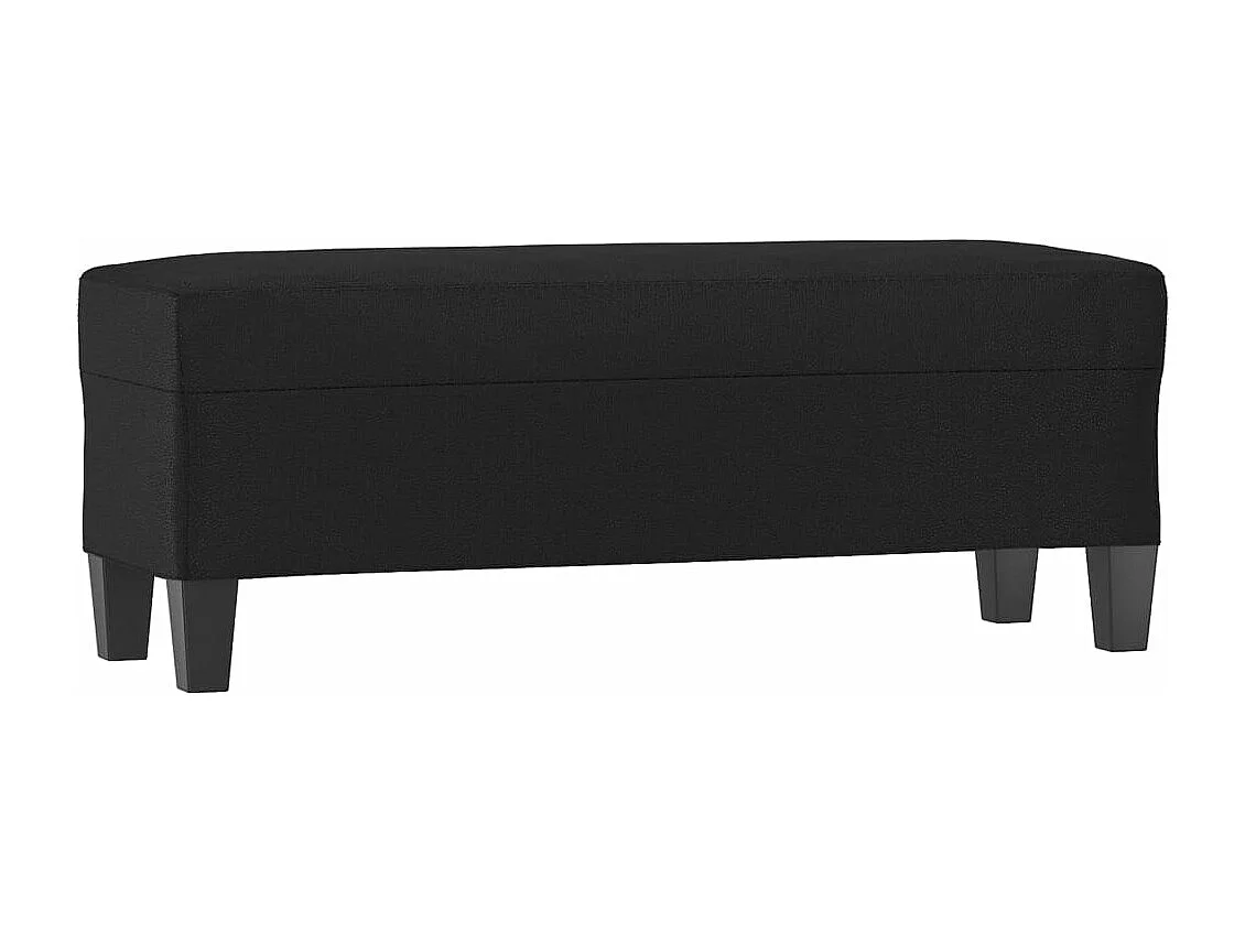 Banc Noir 100x35x41 cm Similicuir