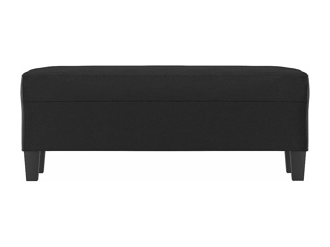 Banc Noir 100x35x41 cm Similicuir