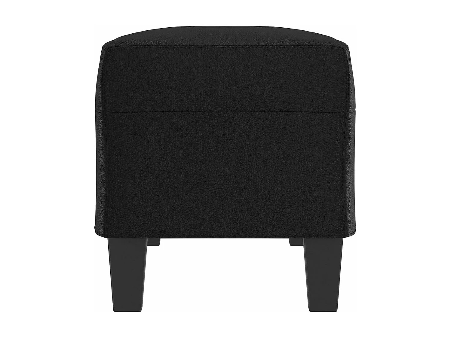 Banc Noir 100x35x41 cm Similicuir