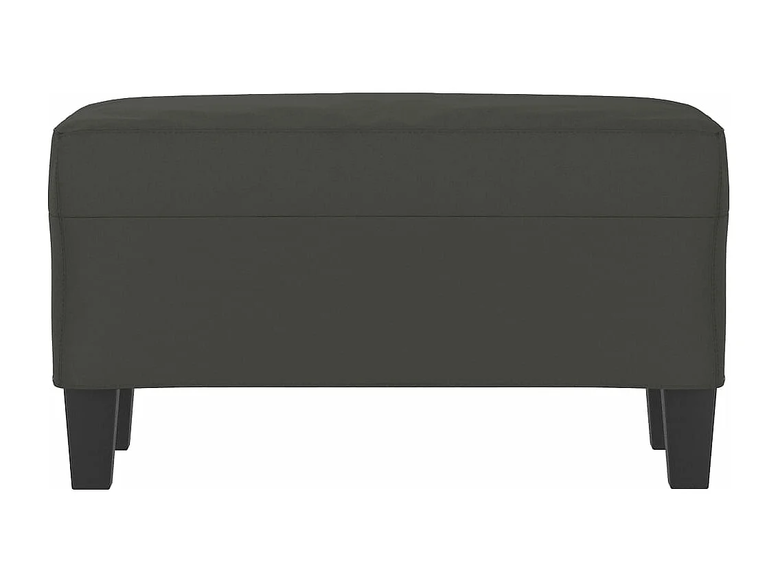 Banco Cinza Escuro 70x35x41 cm Tecido Microfibra