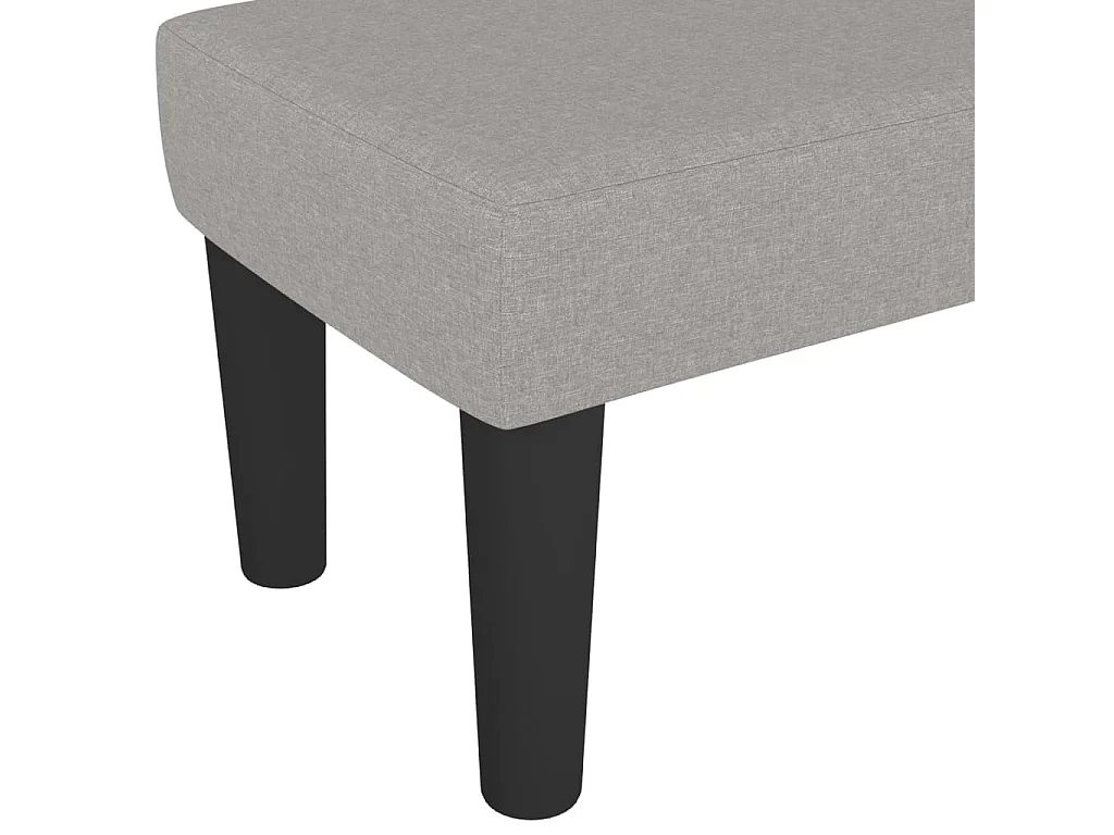 Banc Gris clair 100x30x30 cm Tissu