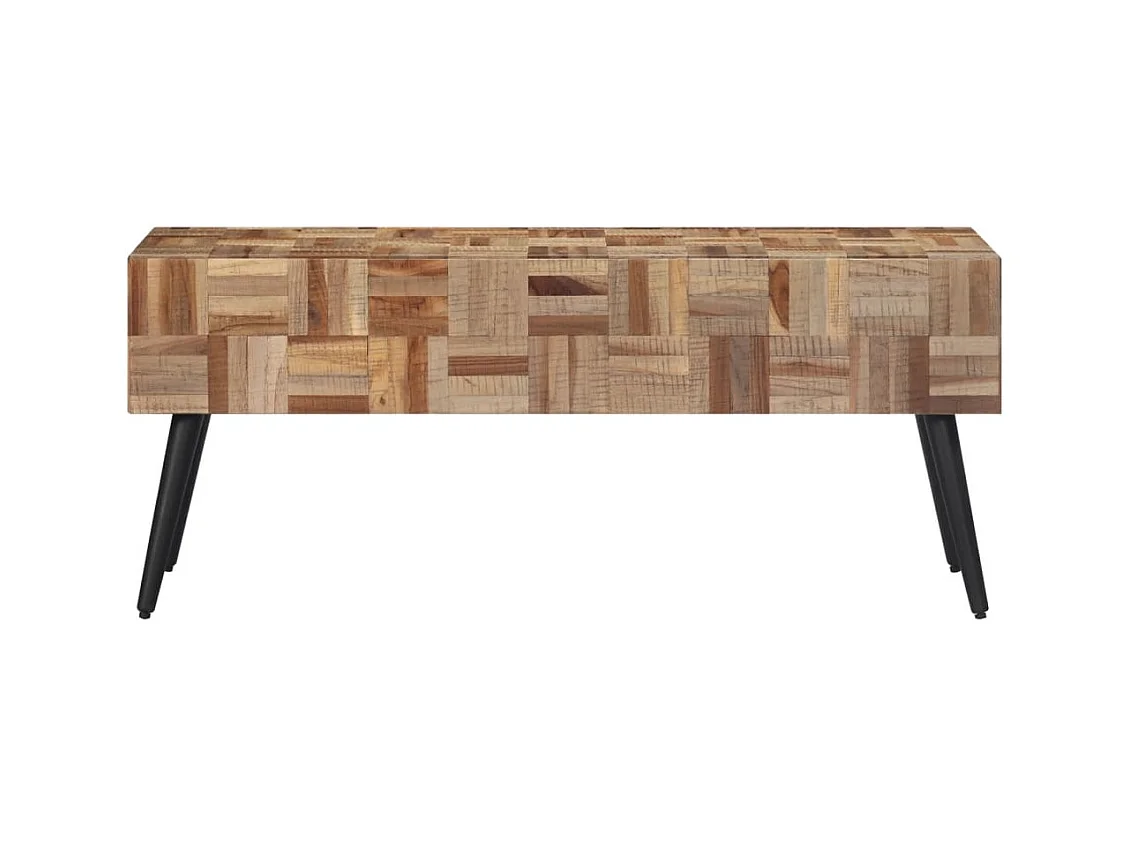 Banc 110x35x45 cm teck massif récupéré