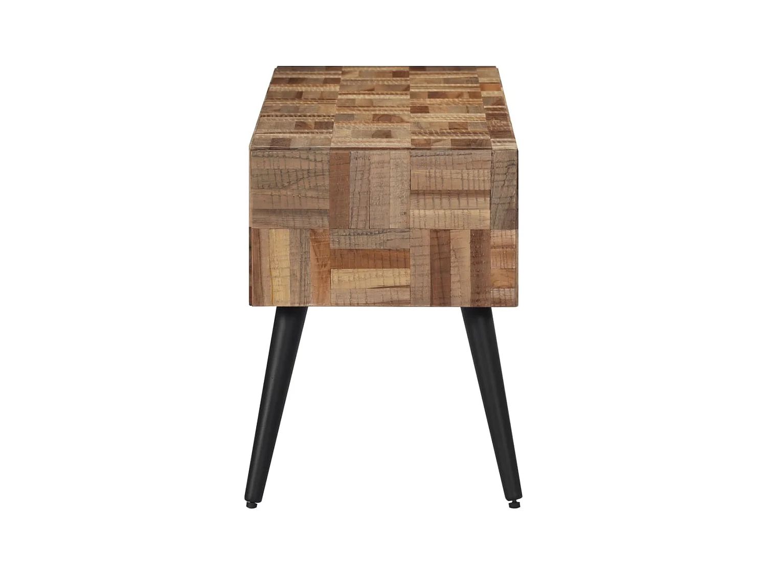 Banc 110x35x45 cm teck massif récupéré