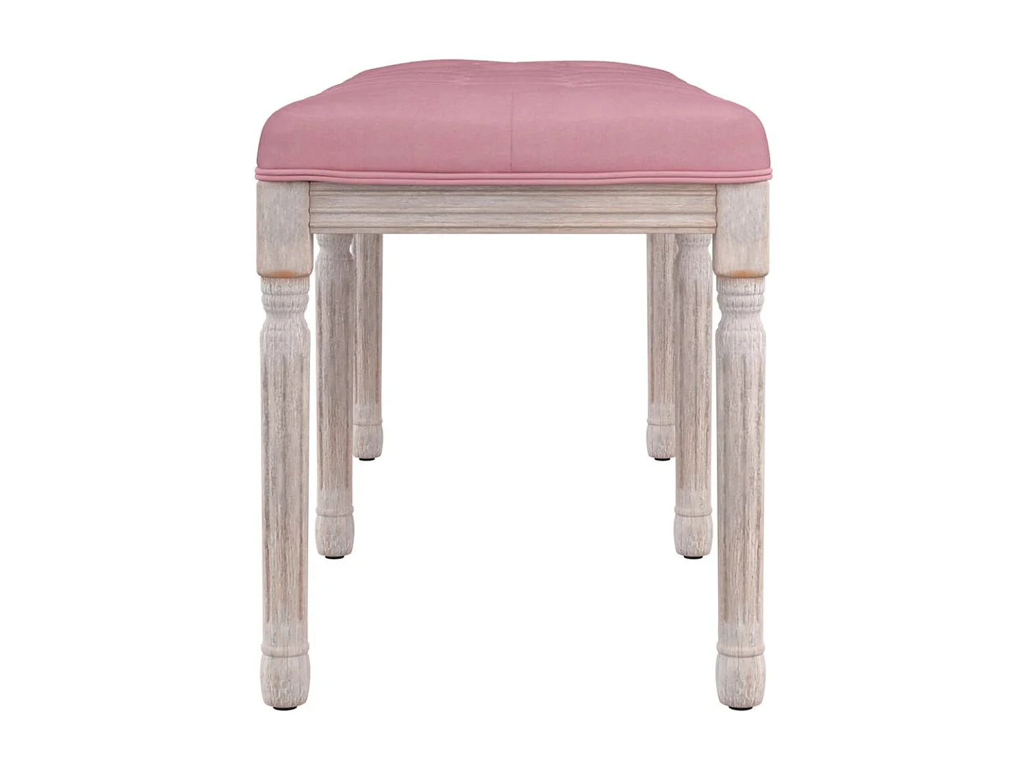 Banco Rosa 110x40x49 cm Terciopelo