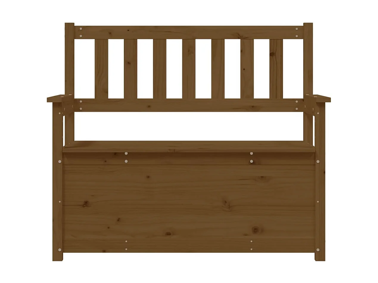 Banc Marron miel 112,5x51,5x96,5 cm Bois de pin massif