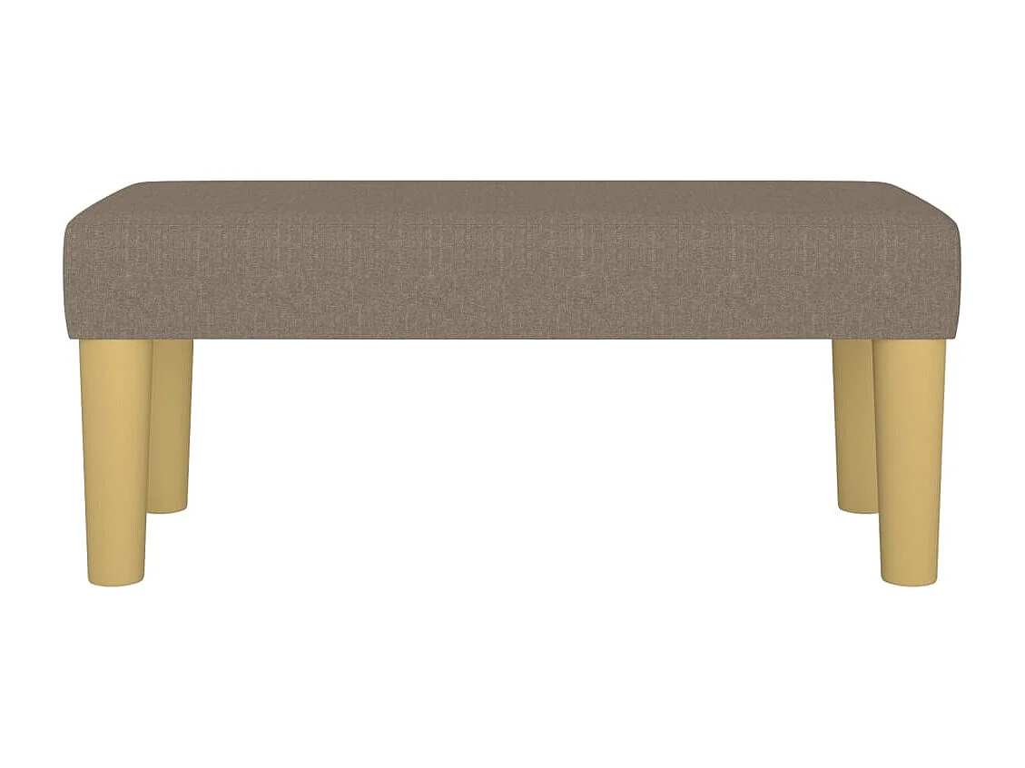 Banc Taupe 70x30x30 cm Tissu