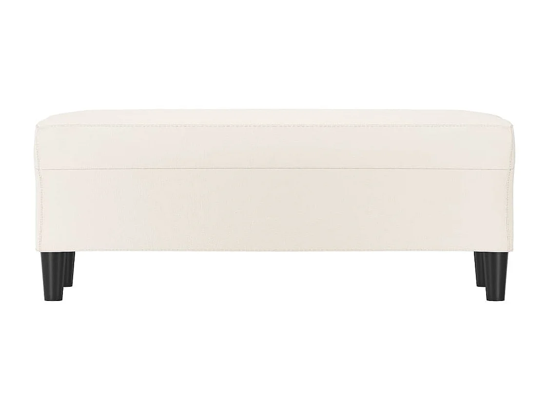 Panca Crema 100x35x41 cm Ecopelle