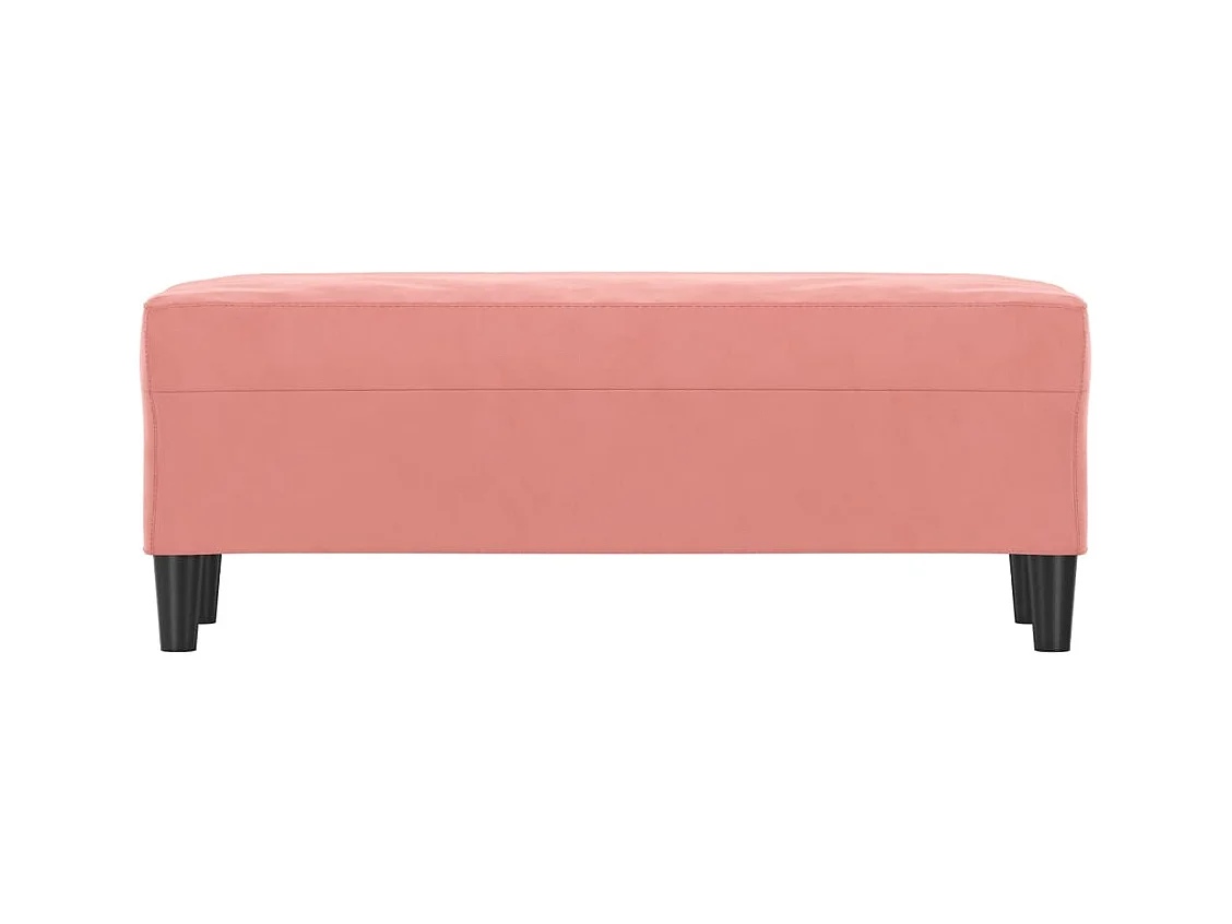 Banc Rose 100x35x41 cm Velours