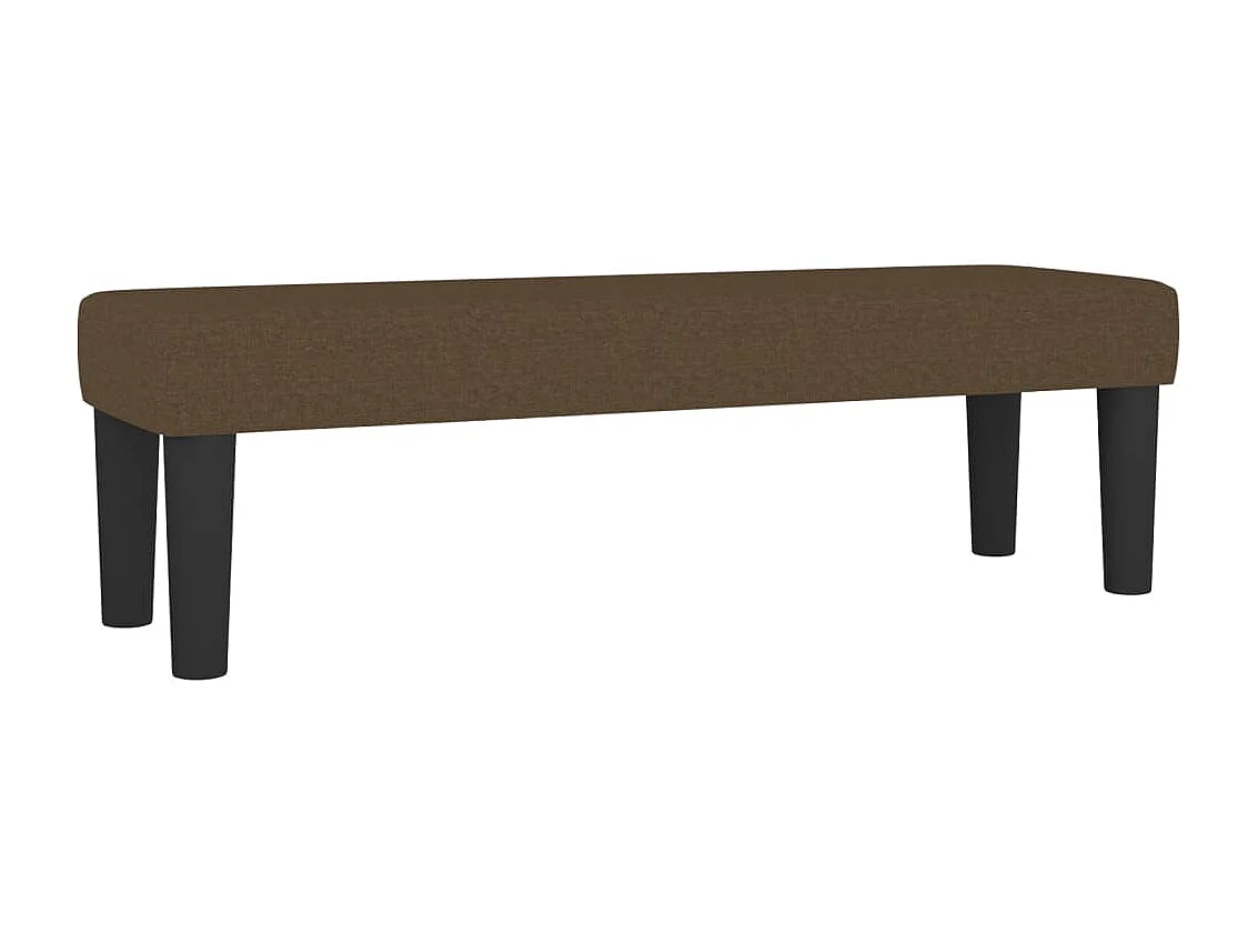 Banc Marron foncé 100x30x30 cm Tissu