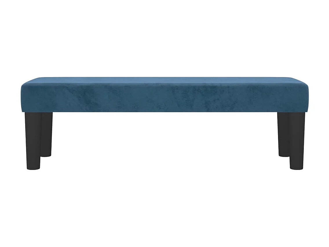 Banc Bleu foncé 100x30x30 cm Velours