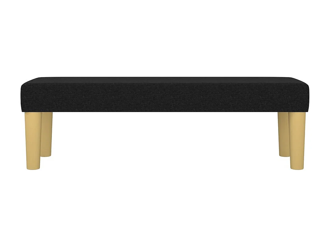 Banc Noir 100x30x30 cm Tissu