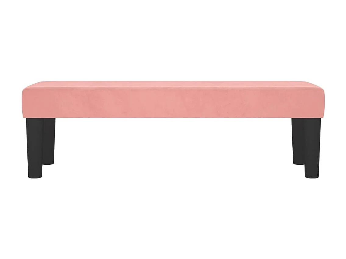 Banco Rosa 100x30x30 cm Terciopelo
