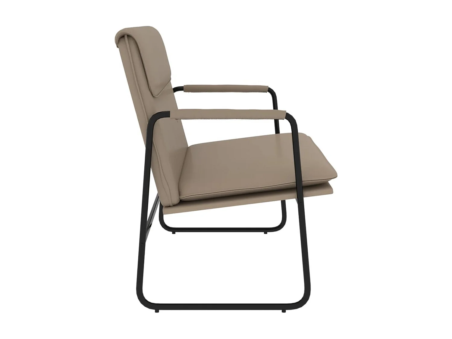 Panca Cappuccino 100x64x80 cm Similpelle