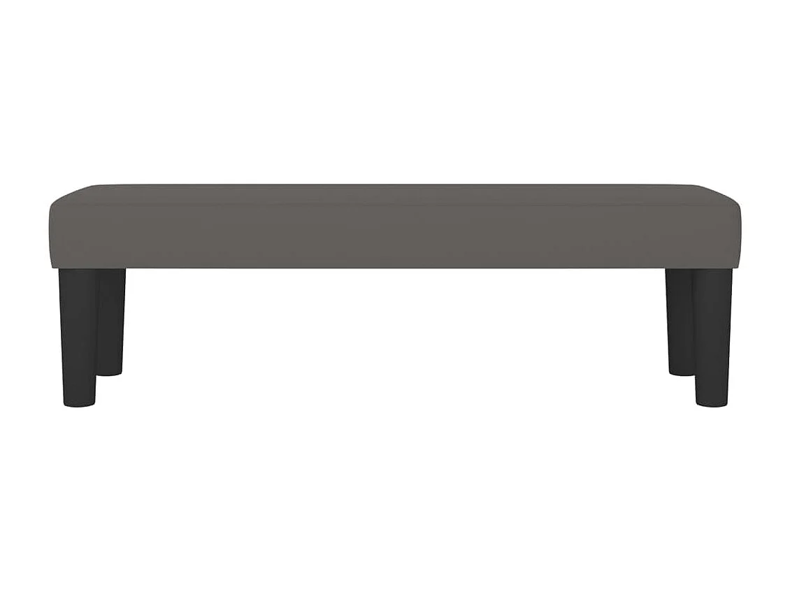 Banc Gris 100x30x30 cm Similicuir