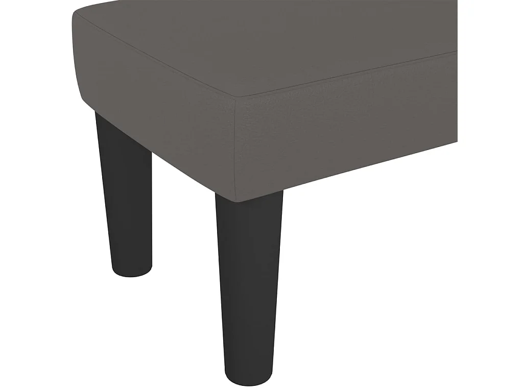 Banc Gris 100x30x30 cm Similicuir