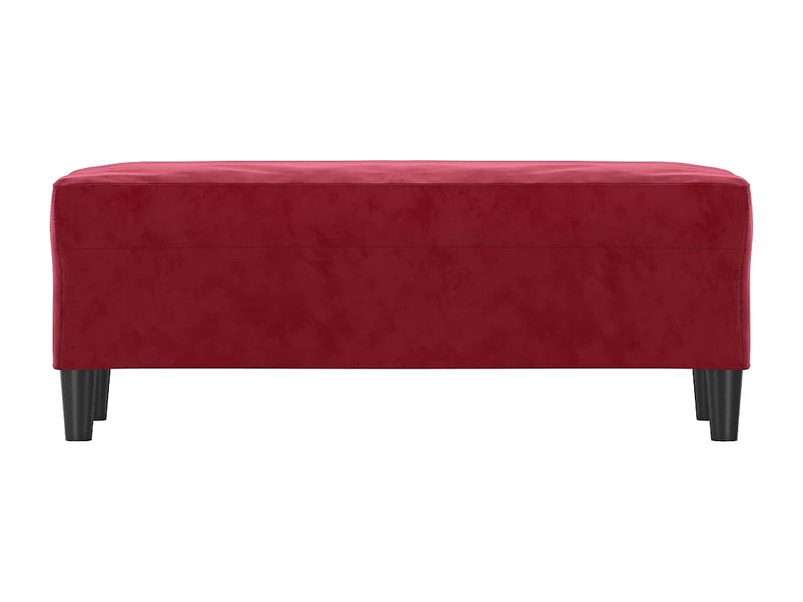 Bordeauxrood Bankje 100x35x41 cm Fluweel