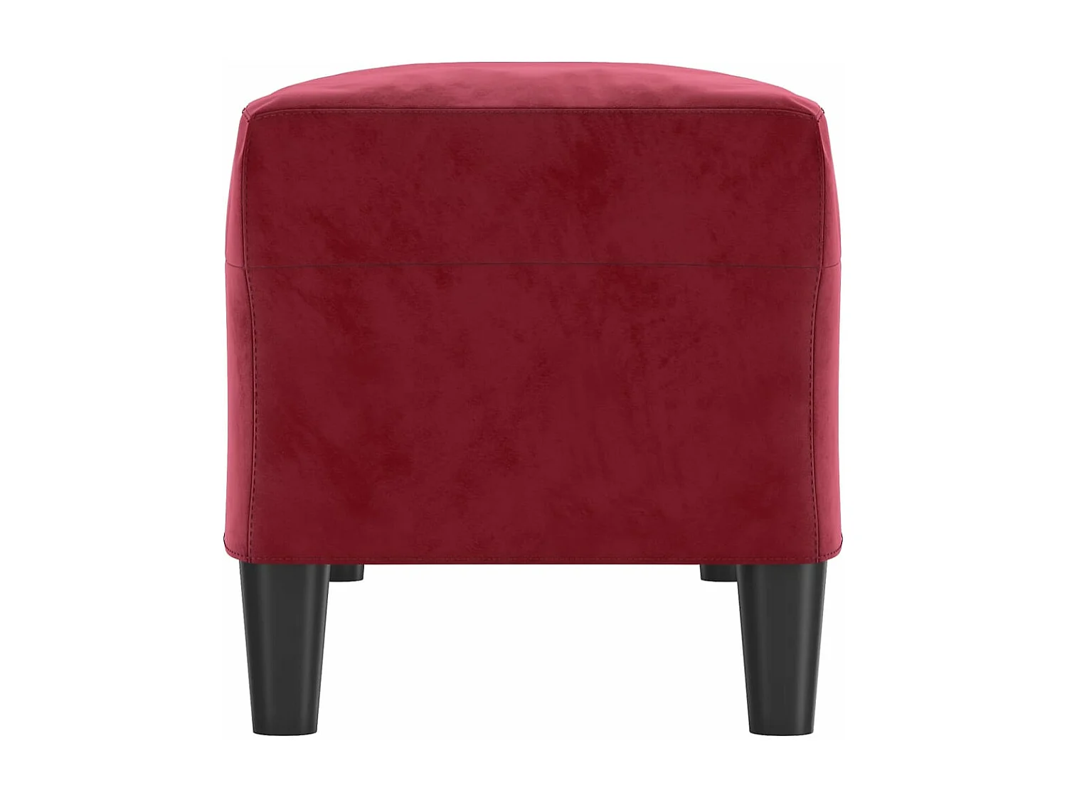 Banc Rouge bordeaux 100x35x41 cm Velours