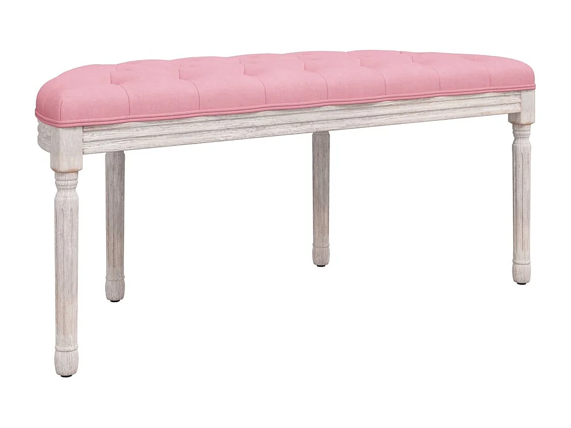 Rosa Bank 110,5x45x49 cm Samt