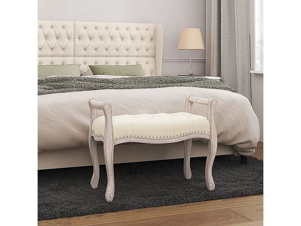 Bank 80x45x60 cm Leinen