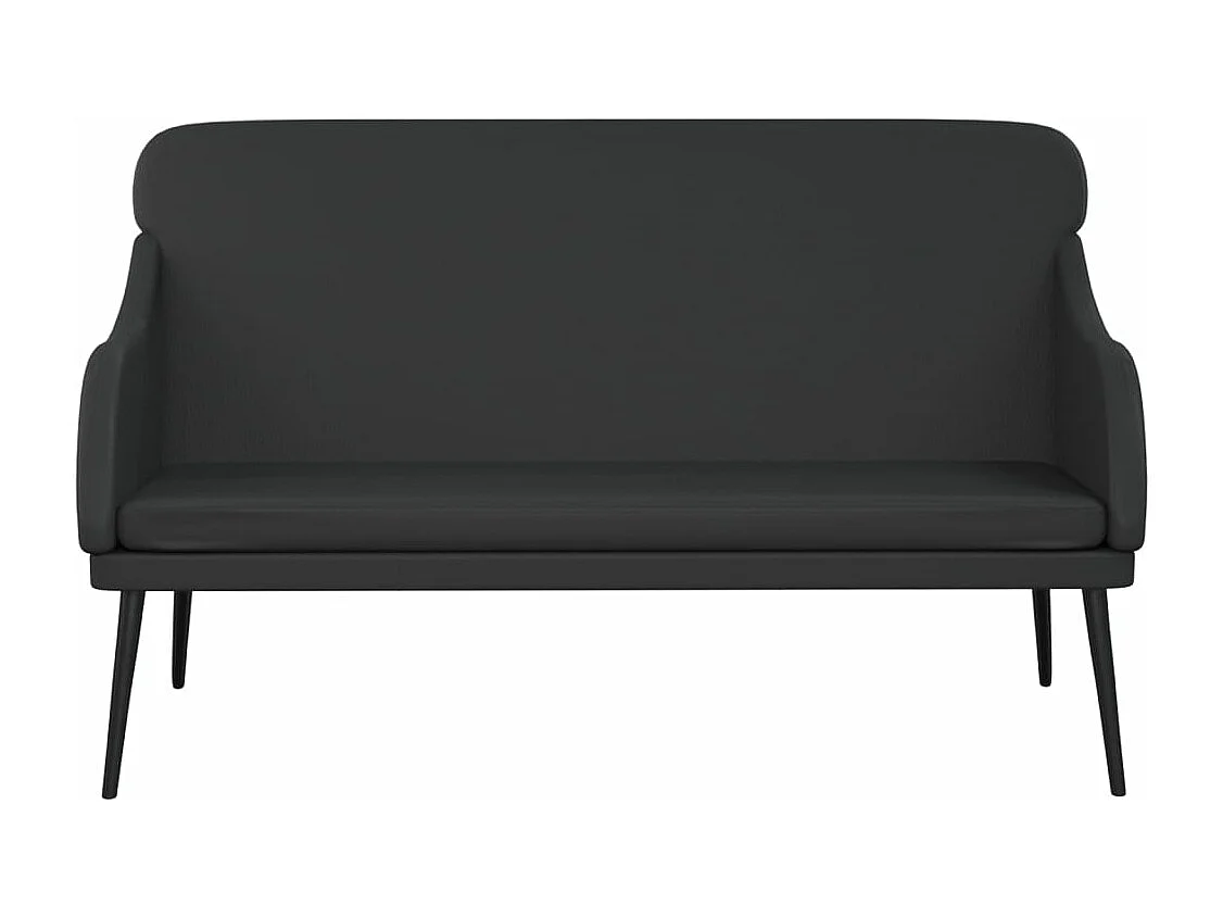 Panca Nera 110x76x80 cm Ecopelle